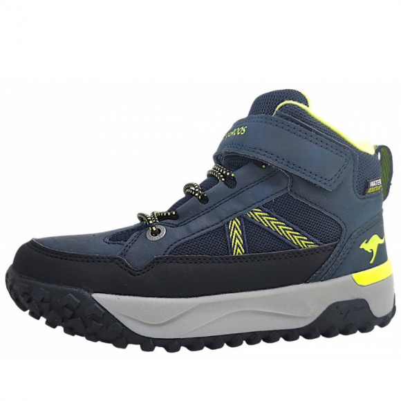 KangaRoos Klettschuh in dk. navy/lime 4054