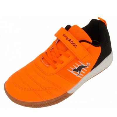 KangaRoos Super Court EV Sneaker in neon orange/jet black
