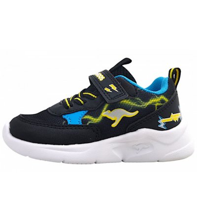 KangaRoos K-NY Peppa EV Klettschuh in 5062 black/neon yellow