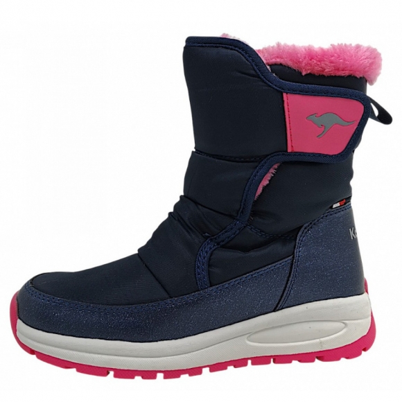 KangaRoos K-PE Belle RTX Winterstiefel in dark navy/daisy pink 4204