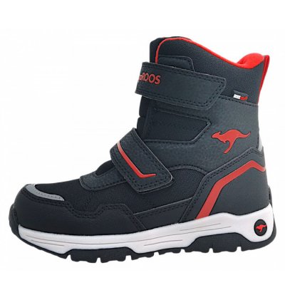 KangaRoos K-MJ Camp V Klettstiefel in jet black/ fiery red 5053 KangaRoos K-MJ Camp V Klettstiefel in jet black/ fiery red 5053