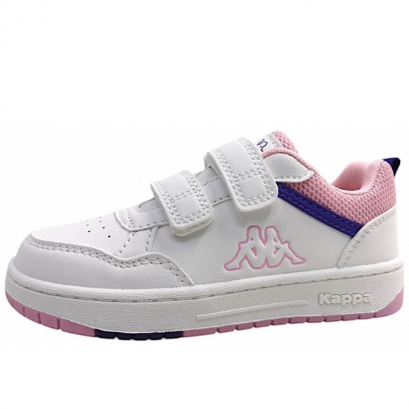 Kappa Sneaker in white/viola/rosa