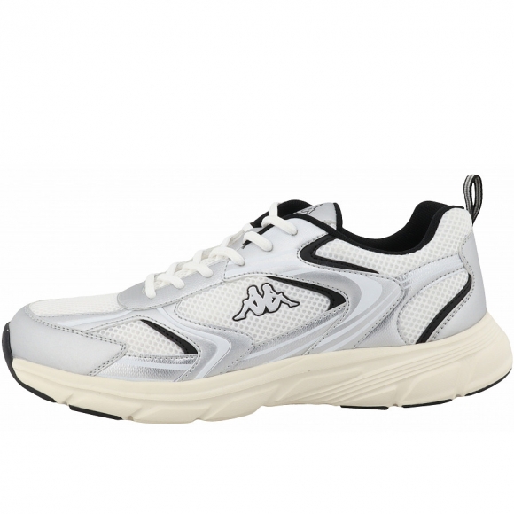 Kappa Sportschuh in white/silver