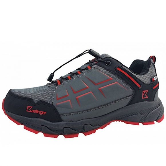 Kastinger FS-KOMPAR LOW Wanderschuh in 2128 Steel Grey/Red