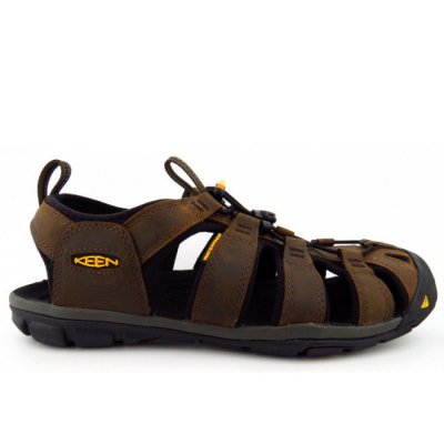 KEEN CLEARWATER CNX LEATHER Men Sandale in DARK EARTH/BLACK KEEN CLEARWATER CNX LEATHER Men Sandale in DARK EARTH/BLACK