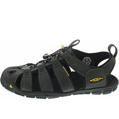 KEEN Clearwater CNX Leder Sandale in magnet black KEEN Clearwater CNX Leder Sandale in magnet black