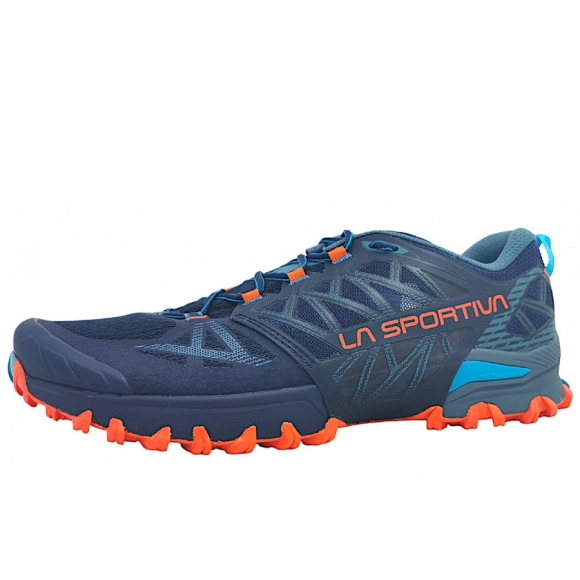 La Sportiva Bushido III Wanderschuh in Deep Sea/Cherry Tomate