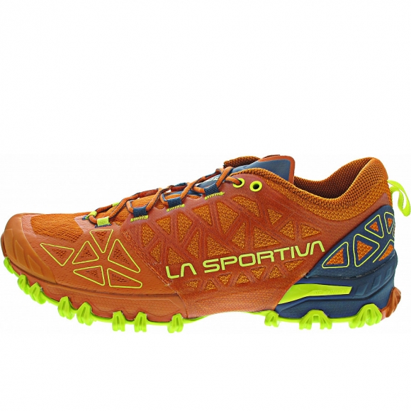 La Sportiva Bushido II Wanderschuh in hawaiian sun-lime punch