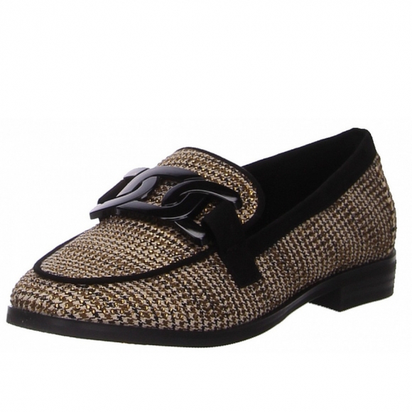 La Strada Slipper in beige kombi.
