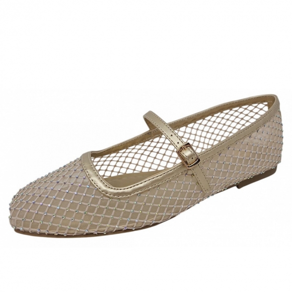 La Strada Spangenballerina in champagner glitzer