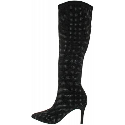 La Strada Schaftstiefel in black micro + stones La Strada Schaftstiefel in black micro + stones