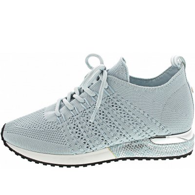 La Strada Sneaker low in lt blue knitted