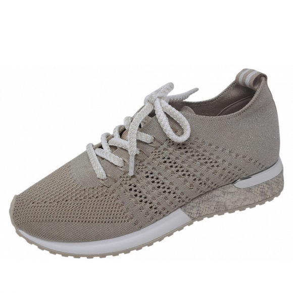 La Strada La Strada Sneaker in beige silver