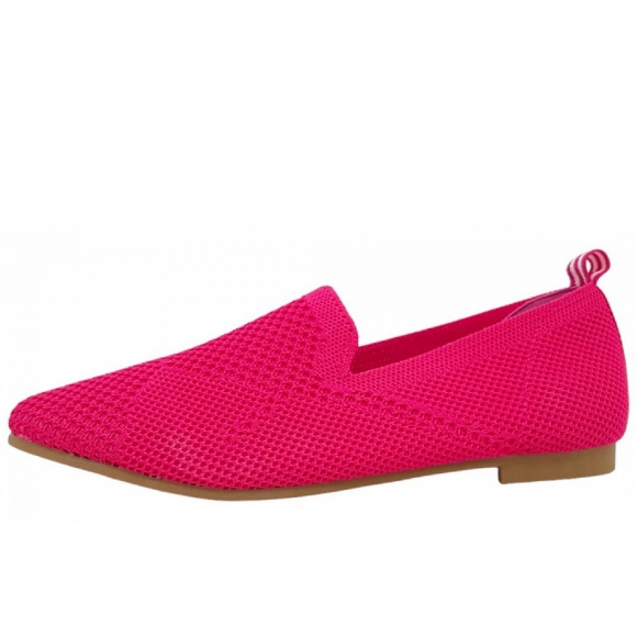 La Strada Slipper in fuchsia knitted