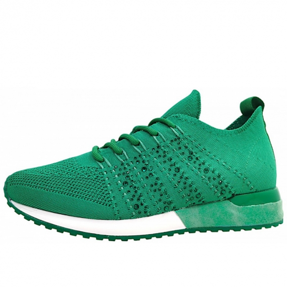 La Strada Schnürer in green/stones 4573
