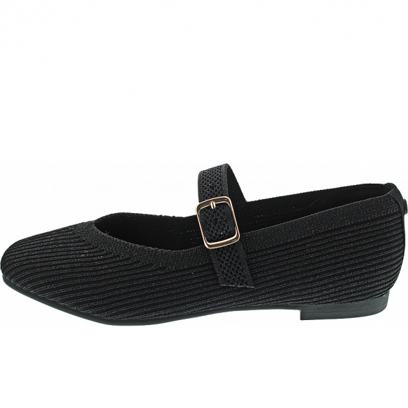 La Strada Ballerina in black silver knitted