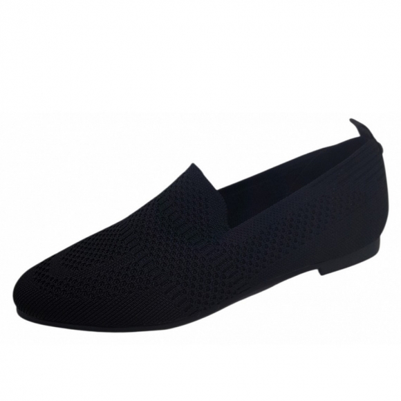 La Strada La Strada Slipper in black knitted