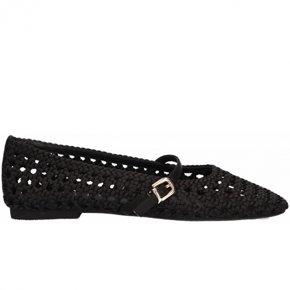 La Strada Slipper in schwarz