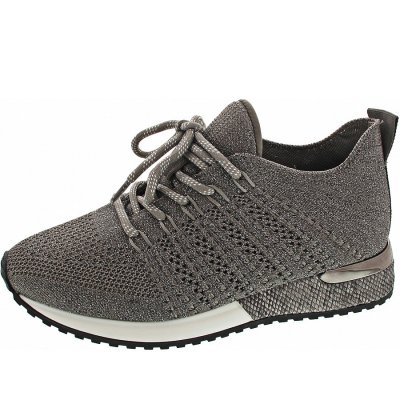 La Strada Sneaker low in taupe-silver