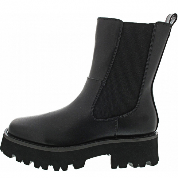 La Strada Chelsea Boot in black pu