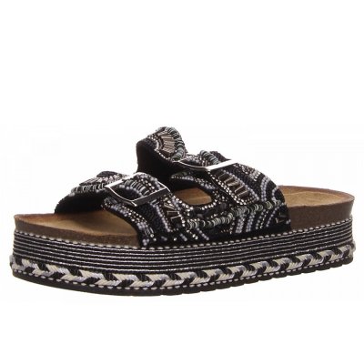 La Strada Pantolette in schwarz