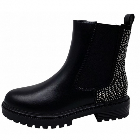 La Strada Chelsea Boot in black stones