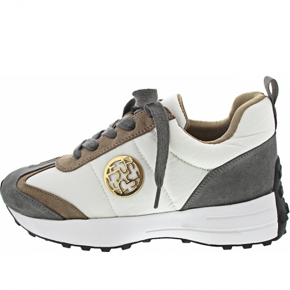 La Strada Sneaker low in grey micro + nylon