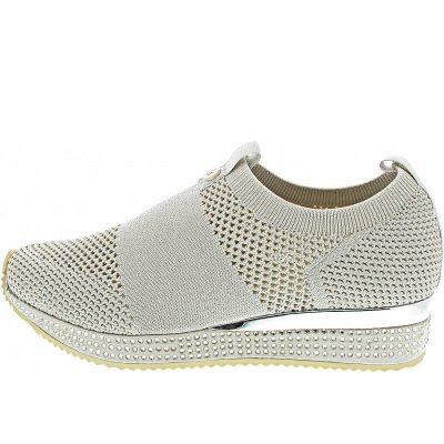 La Strada Slipper in beige-silver