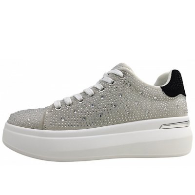 La Strada sportlicher Schnürer in grey silver