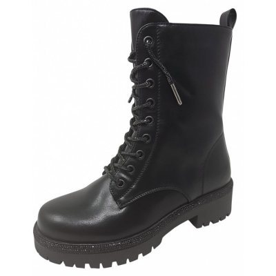 La Strada Schnürstiefel in blk blk mit Steinchen