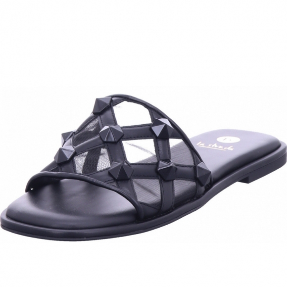 La Strada Pantolette in schwarz