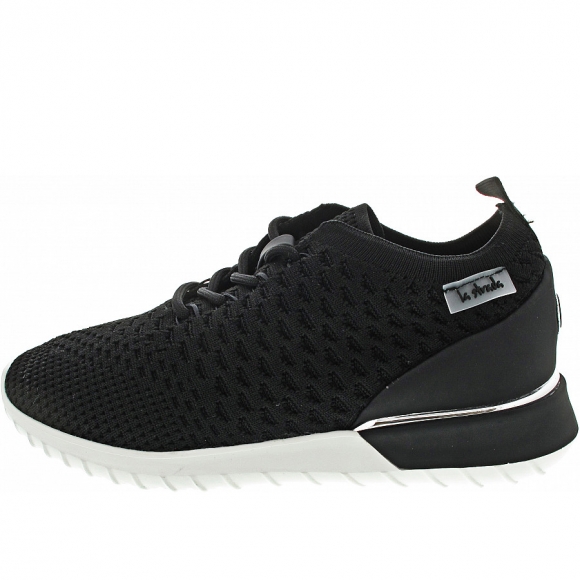 La Strada Sneaker in black knitted