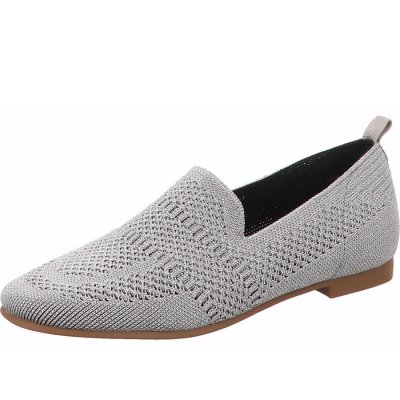 La Strada Slipper in silber, platin