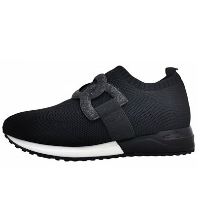 La Strada Slipper in black 4501