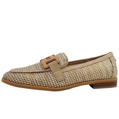 La Strada Slipper in Taupe/Stones