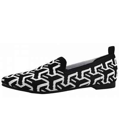 La Strada Slipper in black/ white