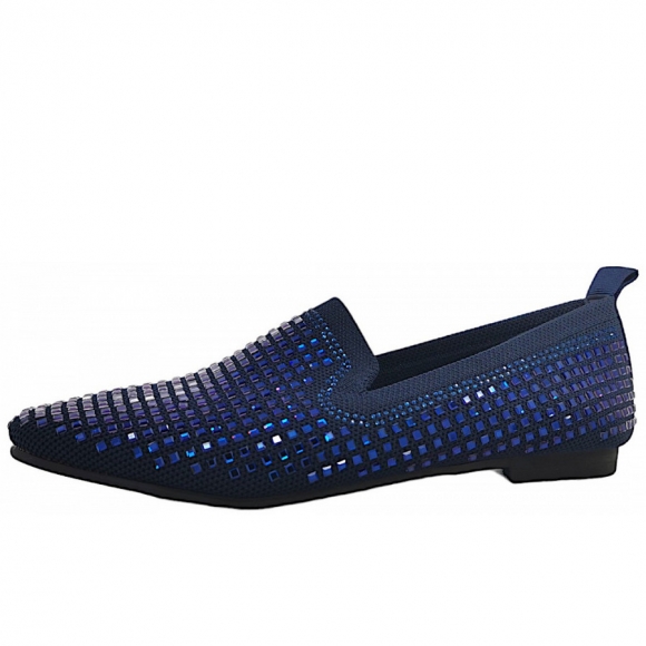 La Strada Slipper in Blue Stones