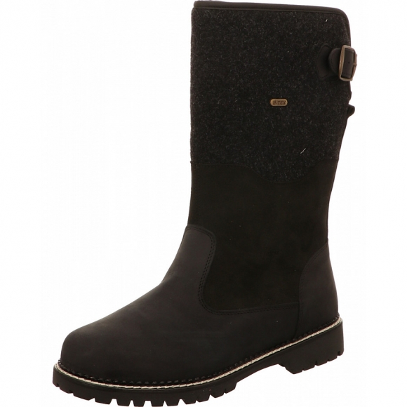 Lackner Stiefel in schwarz