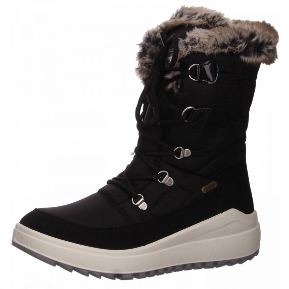 Lackner Stiefel in schwarz