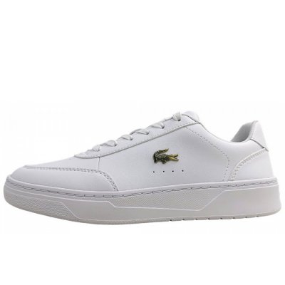 Lacoste Court Pro Stealth sportlicher Schnürer in White/Gold 216