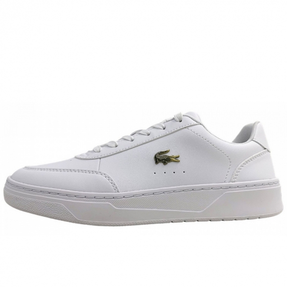 Lacoste Court Pro Stealth sportlicher Schnürer in White/Gold 216
