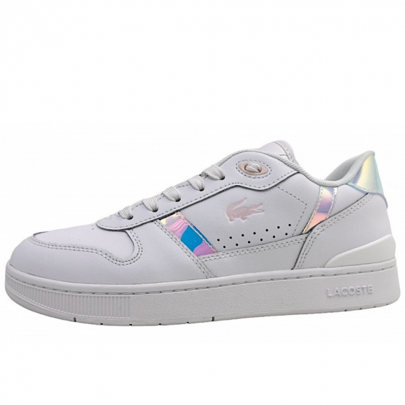 Lacoste T-Clip Set Sneak Holog. D sportlicher Schnürer in 1Y9- White/LT Pink