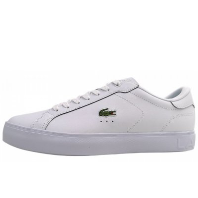 Lacoste Powercourt Graphic Sneaker in White/White 21G