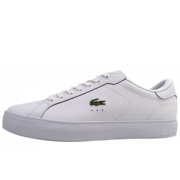 Lacoste Powercourt Graphic Sneaker in White/White 21G