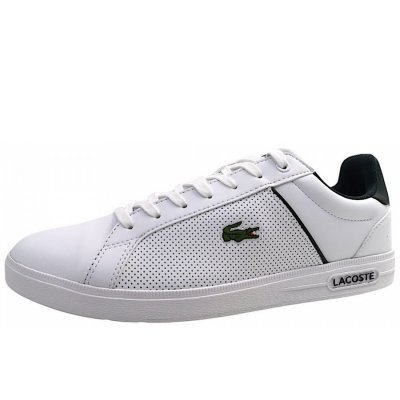 Lacoste Lite Base Sneaker in 1R5 White/Dark Green