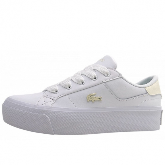 Lacoste Ziane Platform Animal sportlicher Schnürer in White/Offwhite 65T