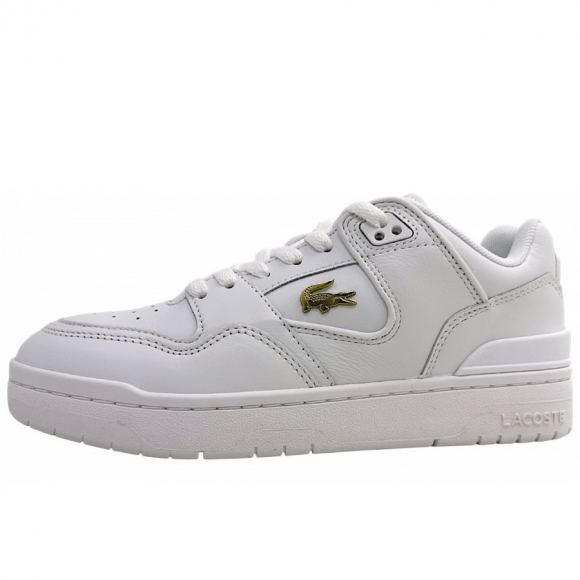 Lacoste Courtcage Set sportlicher Schnürer in WHT/Gold 216