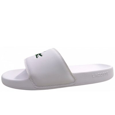 Lacoste Serve Slide 0.0 Pantolette in white/green 082 Lacoste Serve Slide 0.0 Pantolette in white/green 082