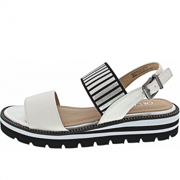 Laufsteg München Sandalette in white