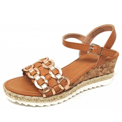 Laufsteg München Sandalette in camel